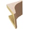 Ekena Millwork 5"W x 5"D x 5"H Wide Olympic Rough Cedar Woodgrain TimberThane Corbel, Primed Tan CORUR05X05X05OLYRCPR - alternate 5